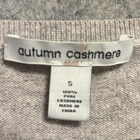 Autumn Cashmere Sweater Womens Size Small Multicolor 100% Cashmere Colorblock - Picture 7 of 9